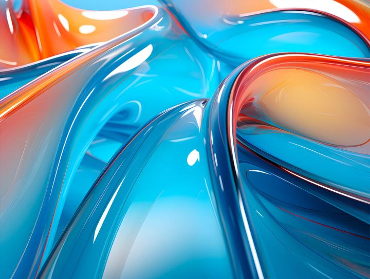 3D渐变玻璃壁纸- 4K高清psd格式