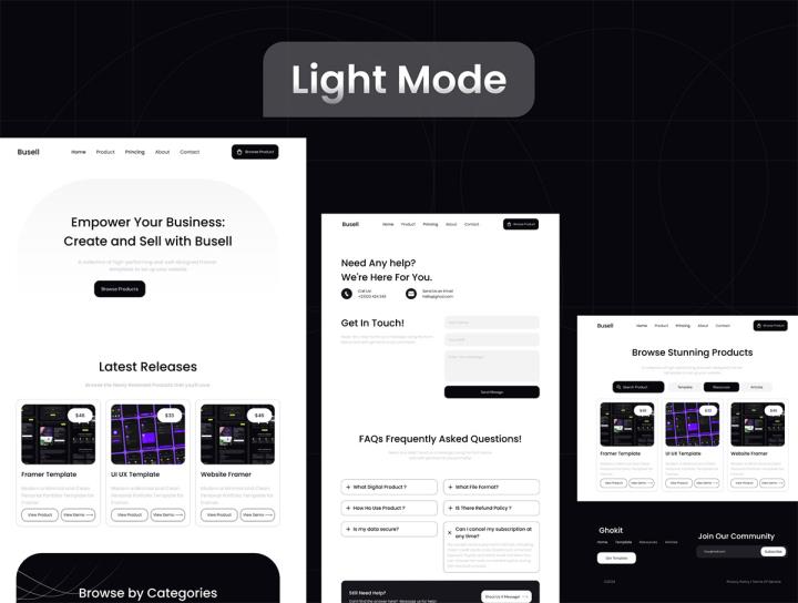 16页响应式一整套数字化销售平台网站设计figma素材