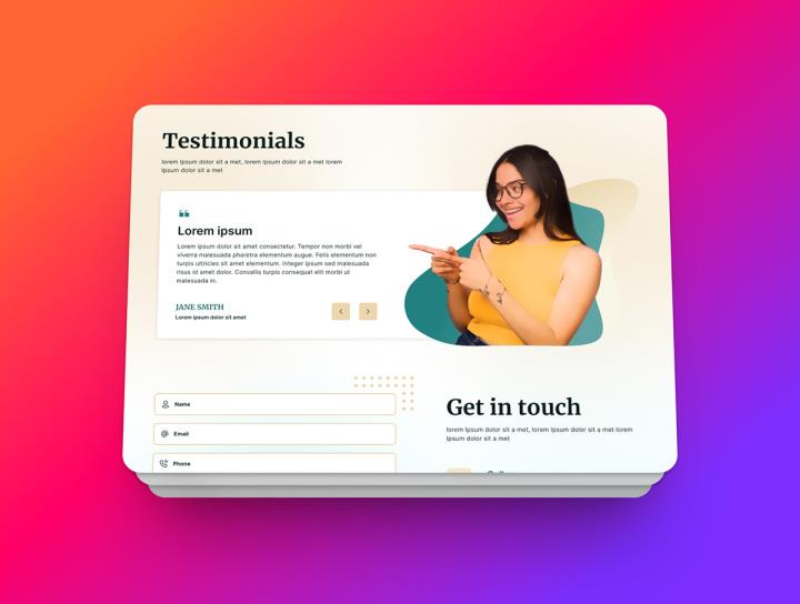独立设计师作品集｜响应式官网设计figma源文件