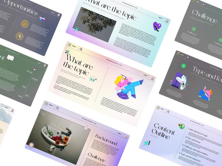 明暗26页幻灯片figma源文件