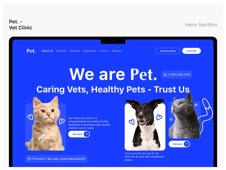 4个登陆页合集|创意机构、求职机构、英语学习机构、宠物诊所figma格式