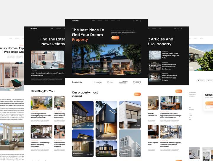 8页房地产网站设计figma源文件