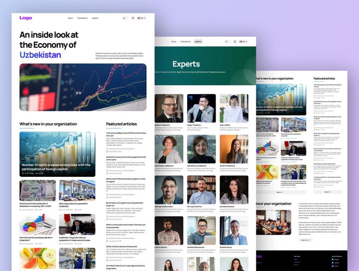 30页响应式专家论坛，机构组织网站设计figma源文件