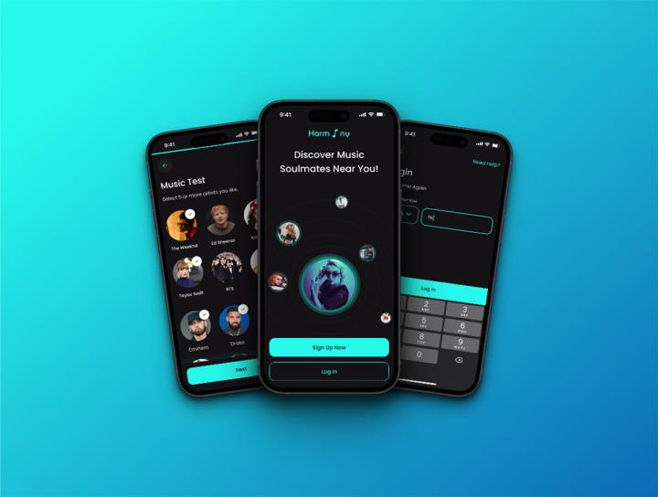 6页音乐app登录页设计figma源文件