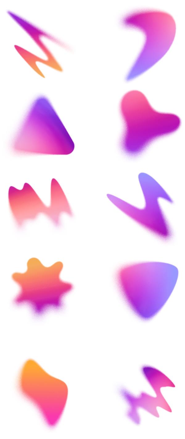 40个模糊渐变png格式