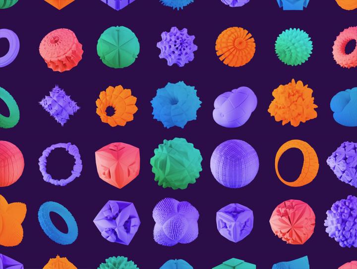 54个抽象3D形状figma源文件