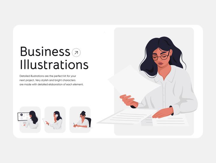 8个职业商务女士插图figma源文件