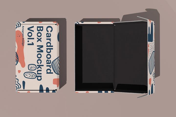 纸箱模型psd样机源文件