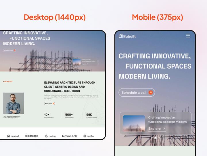 13页响应式整套建筑机构网站模板figma源文件