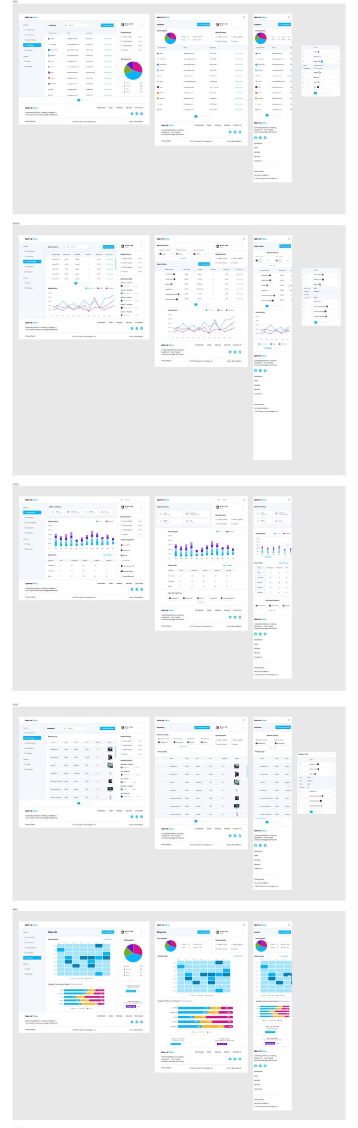 响应式库存管理系统B端设计figma源文件