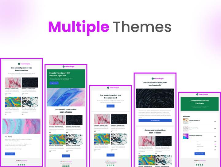 20个商务电子邮件模板figma源文件