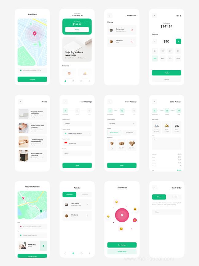 30页简约航空运输APP UI源文件sketch，xd，figma，studio下载