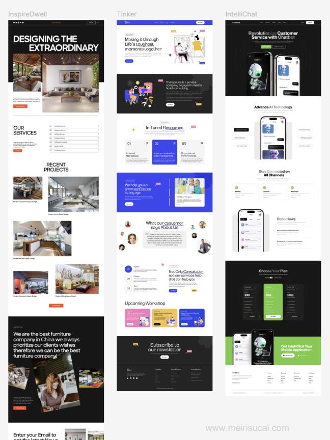 20个种类网站登陆页设计figma源文件