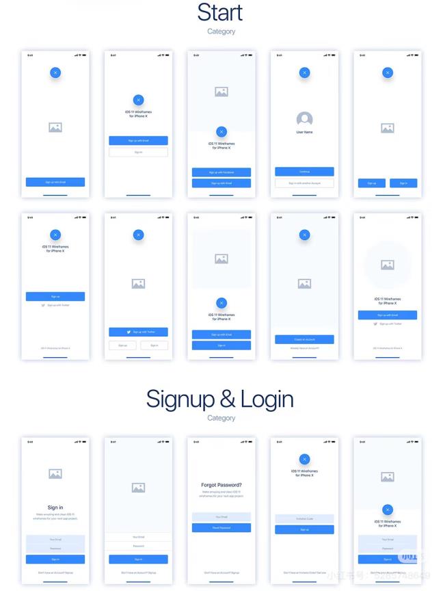 16个类别105页漂亮的线框图集锦figma、sketch源文件