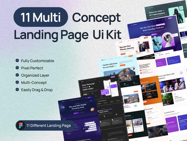11个网站登录页设计合集figma源文件