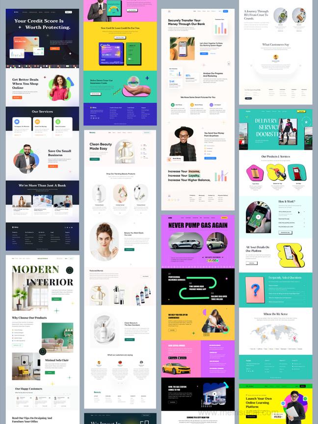 21个高级网站登录页设计合集figma格式（文件大下载和打开要耐心等待）