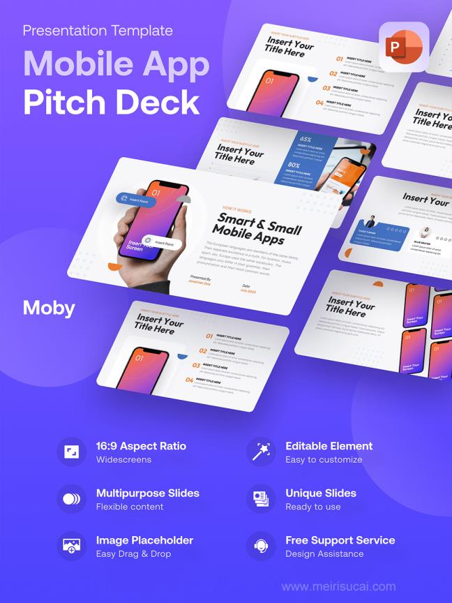 28页APP移动应用程序ppt演示模板