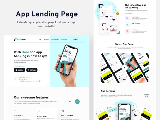 单页银行登录页网站设计sketch，xd，figma源文件