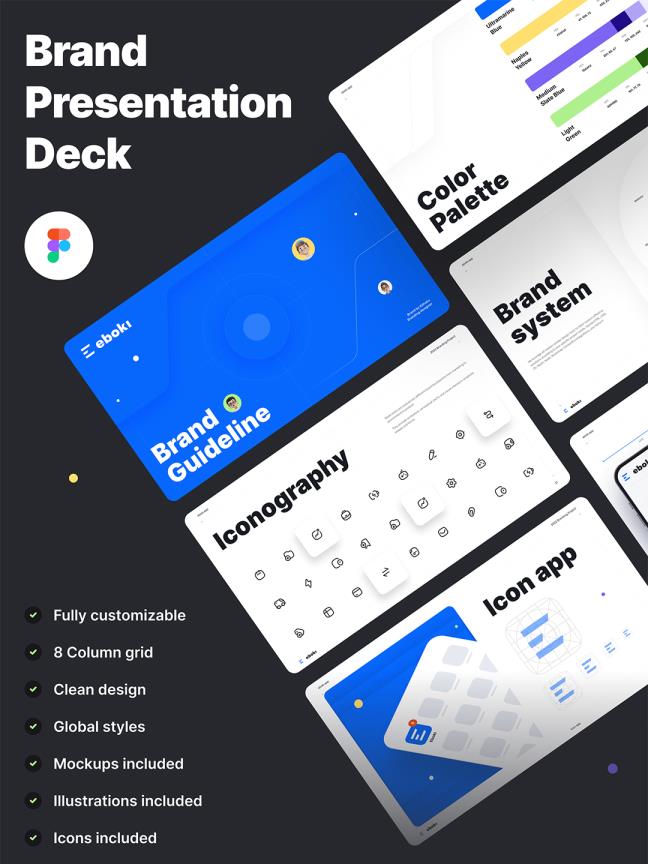 30页品牌项目，作品集展示模板figma格式