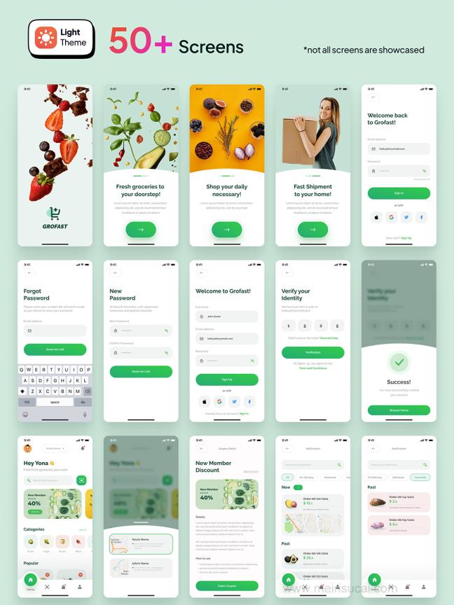 50页超市电商购物app设计figma源文件