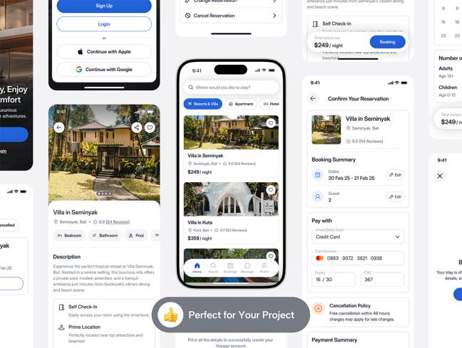 11页旅游app设计figma源文件