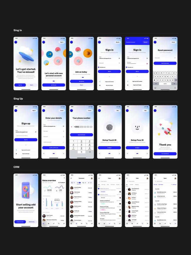 15个类别260页app设计UI界面Figma、Sketch格式