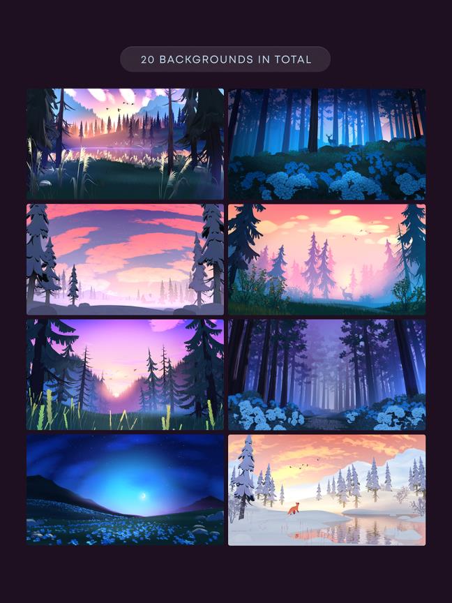 用于网页和app设计的20个梦幻风格插画3D素材figma格式