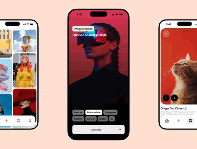150页AI人工智能图像生成器APP设计figma源文件