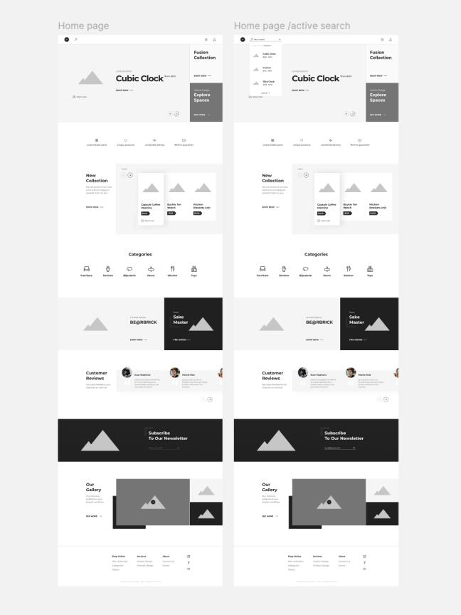 20页整套电商网站设计原型Figma、Sketch 、 XD格式