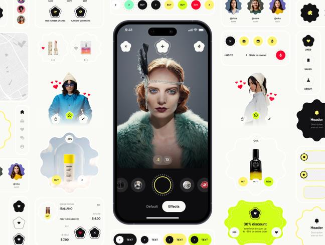 100页超时尚漂亮的电商app设计figma源文件