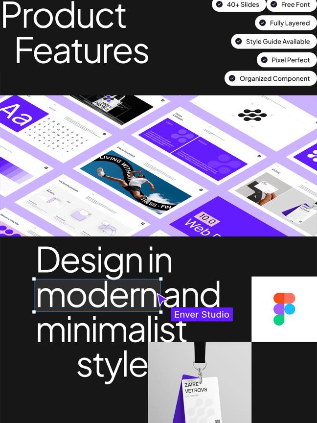 30张现代和极简风格的优质品牌标识指南figma源文件