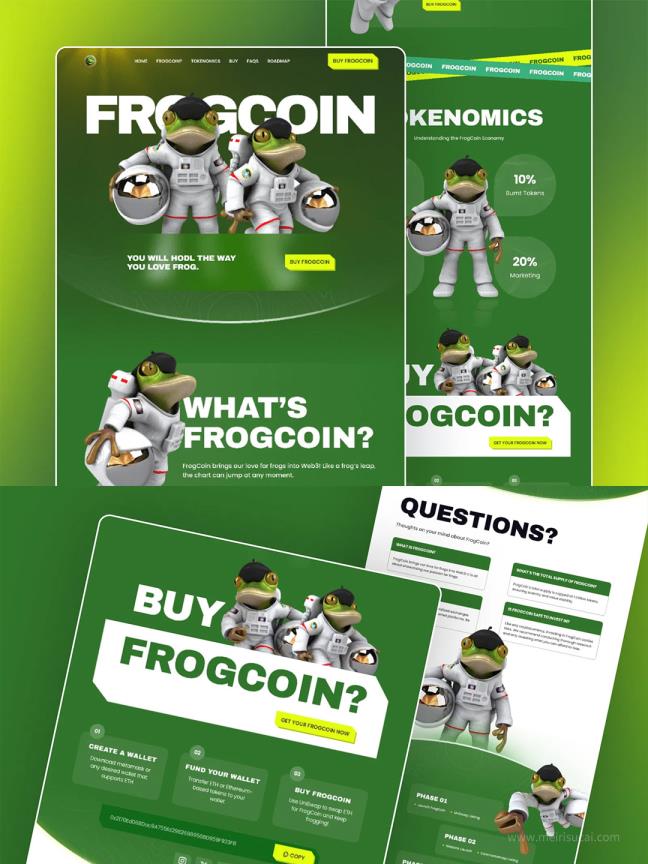 3D卡通加密网站登录页设计figma源文件