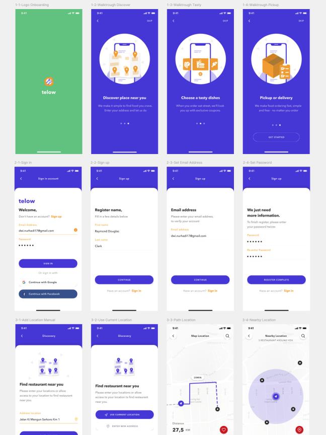 40页外卖美食APP原型设计Figma、Sketch源文件