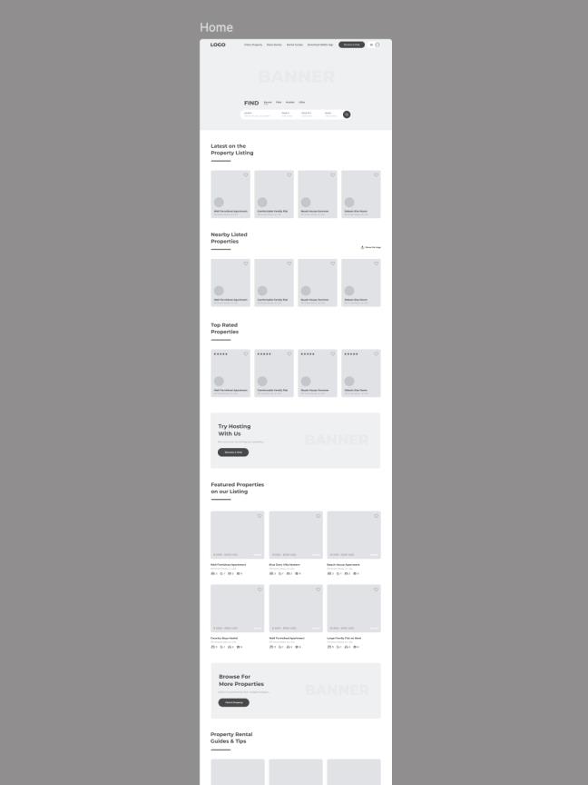 26页旅游酒店预订网站线框图设计figma源文件