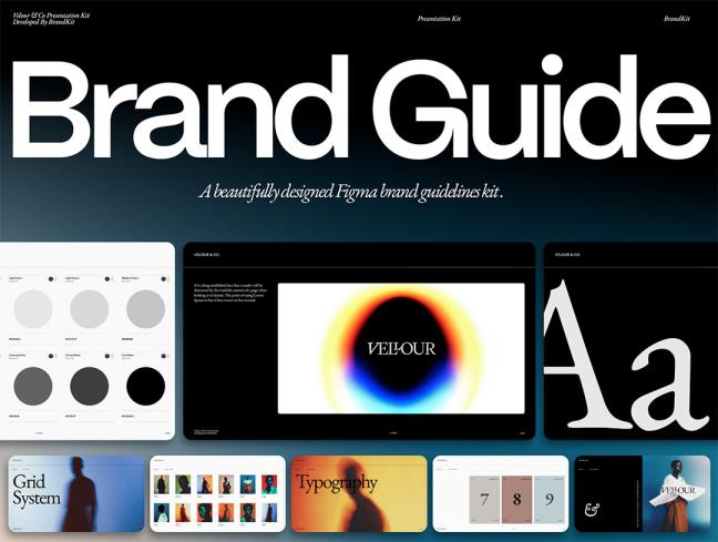 高端品牌指南体系figma，deck格式