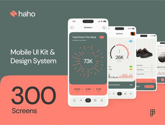 17类300页UI套件多品牌设计系统figma源文件