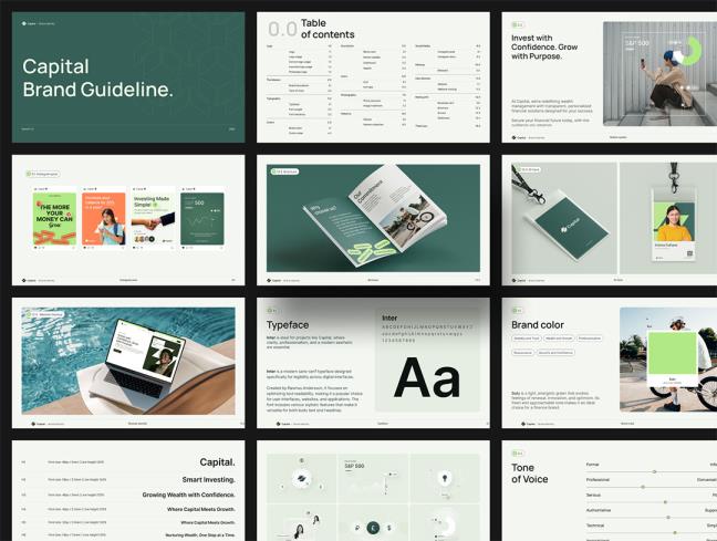 50页现代简约风高端品牌形象，品牌识别准则figma格式