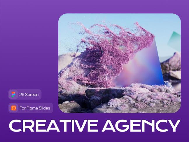 29张创意机构展示- Figma幻灯片