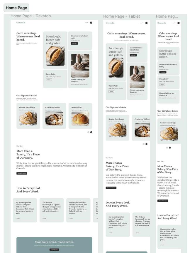 49页三端手工烘焙店、咖啡厅、美食甜品网站UI设计figma格式