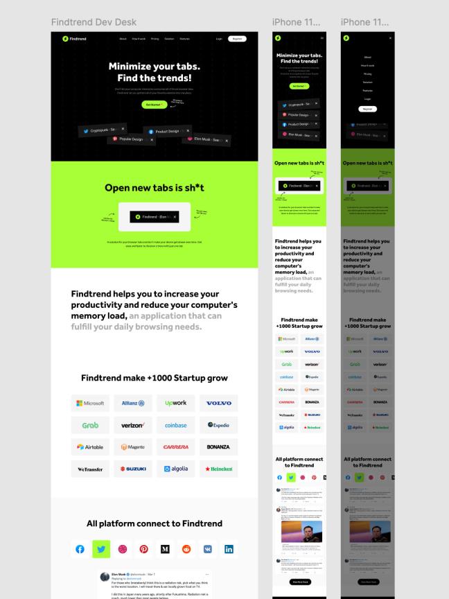 免费响应式设计邮件订阅网站登录页figma格式