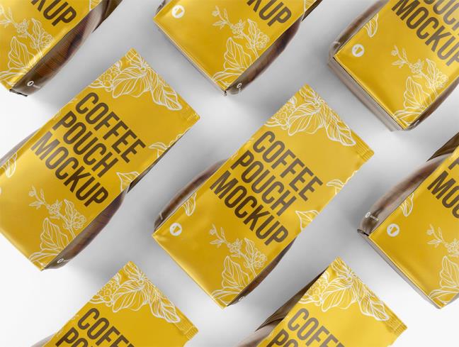 免费咖啡包装模型样机psd格式