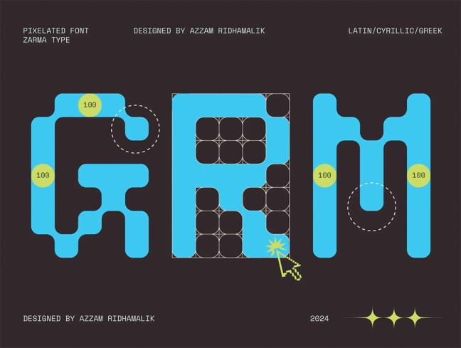 现代像素字体TTF 、OTF格式