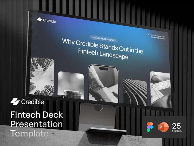 25页金融科技演示文稿figma,PPT格式（无演示图，需自己贴图）