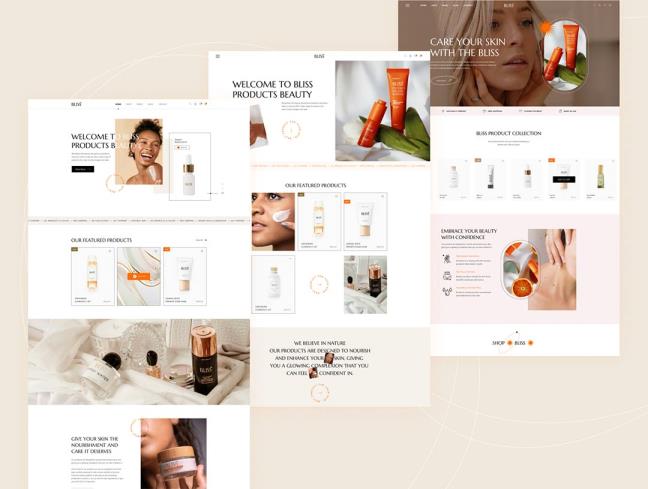 25页美妆电商网站 UI Figma 模板源文件