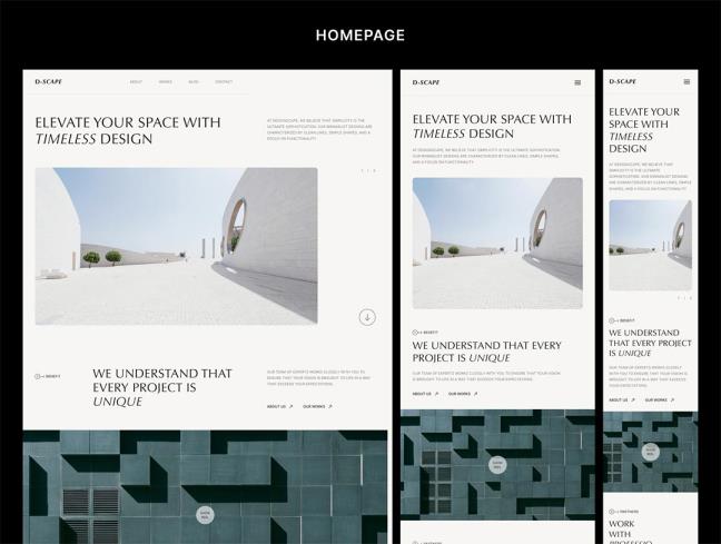 24页响应式建筑网站电脑,平板,手机端设计figma源文件