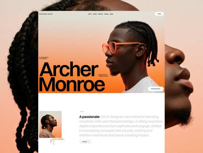 3页创意作品集网站设计figma源文件