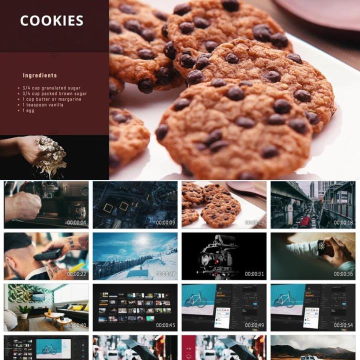 FCPX插件30组侧边栏标题段落文字信息介绍展示动画素材