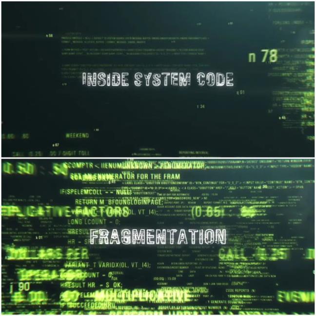矩阵数字代码故障动画特效高科技技术宣传介绍视频AE模板素材
