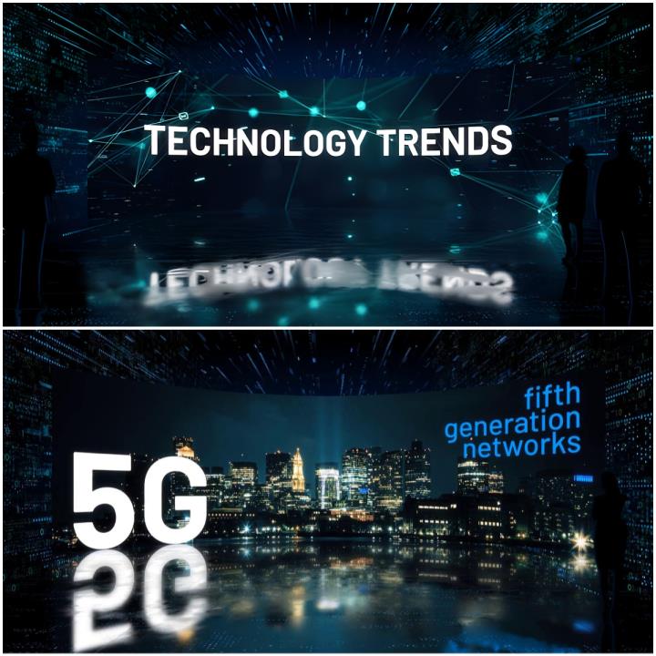 超宽屏卷轴曲屏图像动画效果军事工业展览网络科技宣传片-AE模板