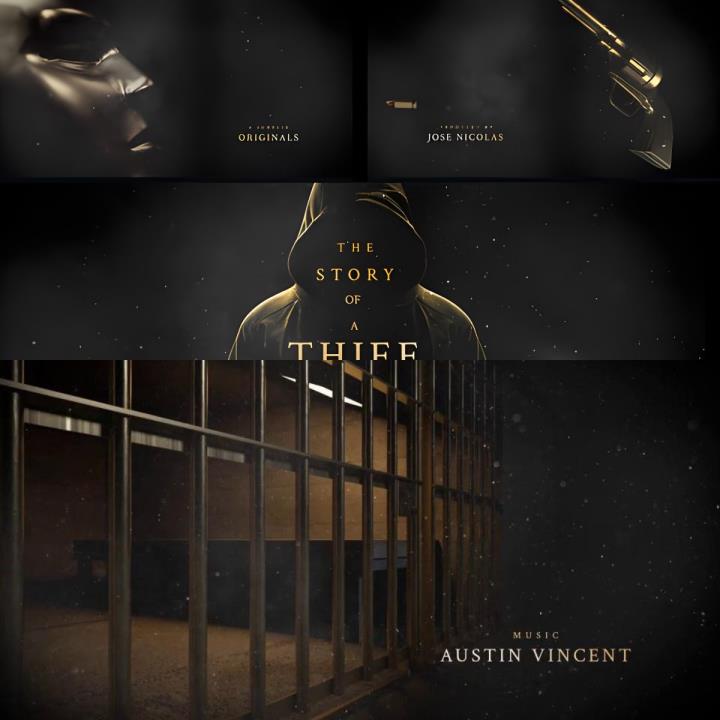 侦探查案犯罪惊悚片开场白奇幻电影文字标题预告片AE模板源文件